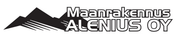 Maanrakennus Alenius Oy logo